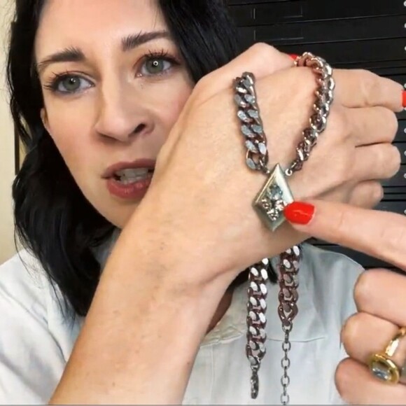 Sabika Luxe Cycled Chain Necklace Choker From The Luxe Cycled Release. - Picture 5 of 5